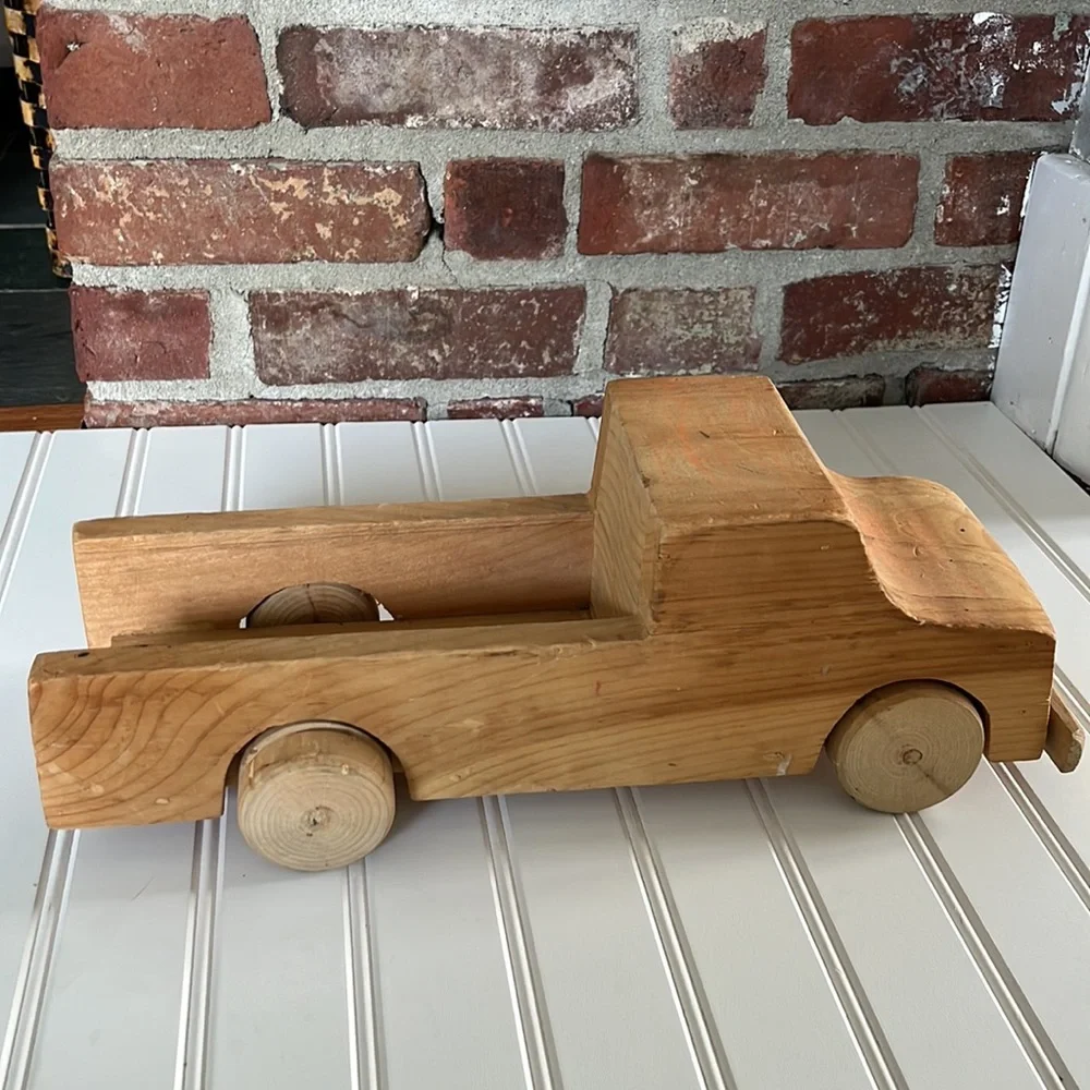 Vintage Handmade Wood Toy Truck